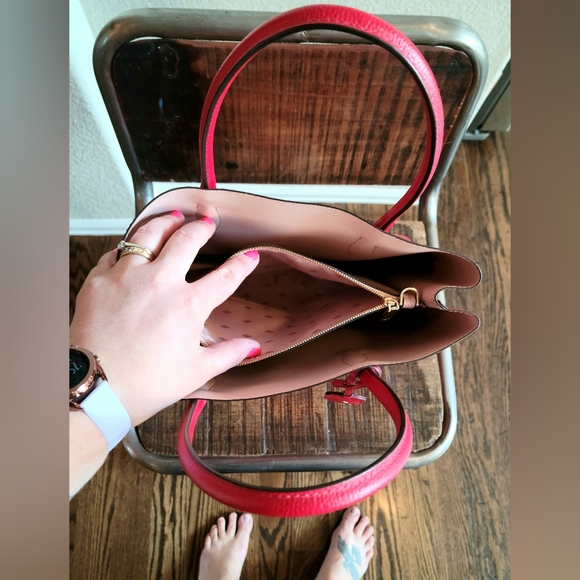 Cherry red Kate Spade handbag - Picture 7 of 8